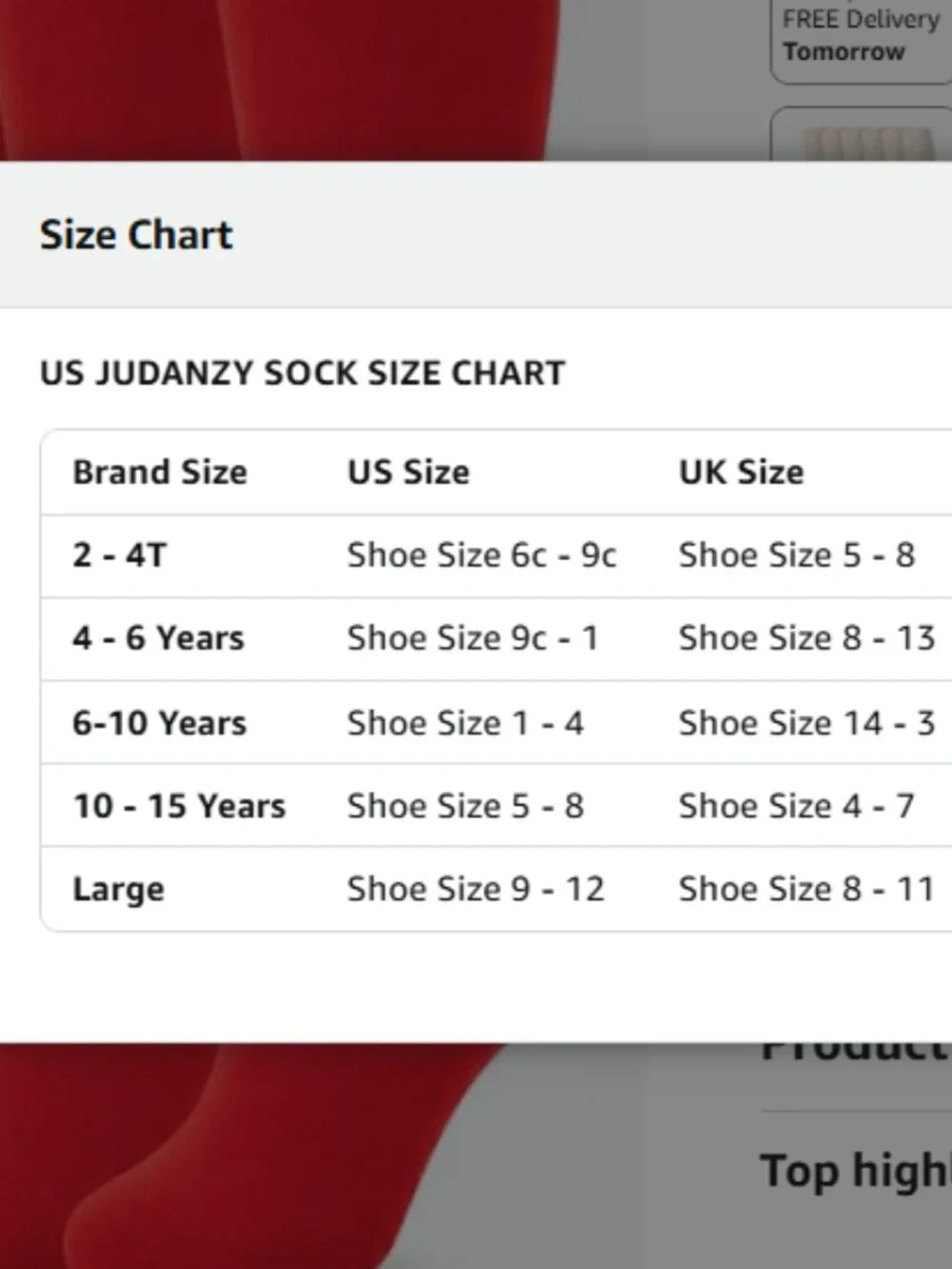 juDanzy Knee High Socks 3 Pairs Red Uniform Soccer School AFO Unisex 10-15 Youth